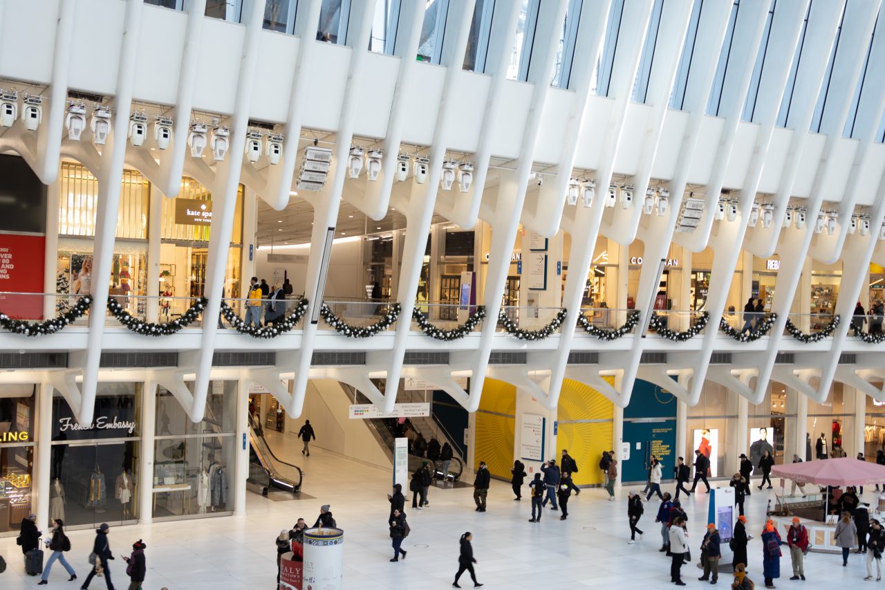 holiday shopping at the oculus