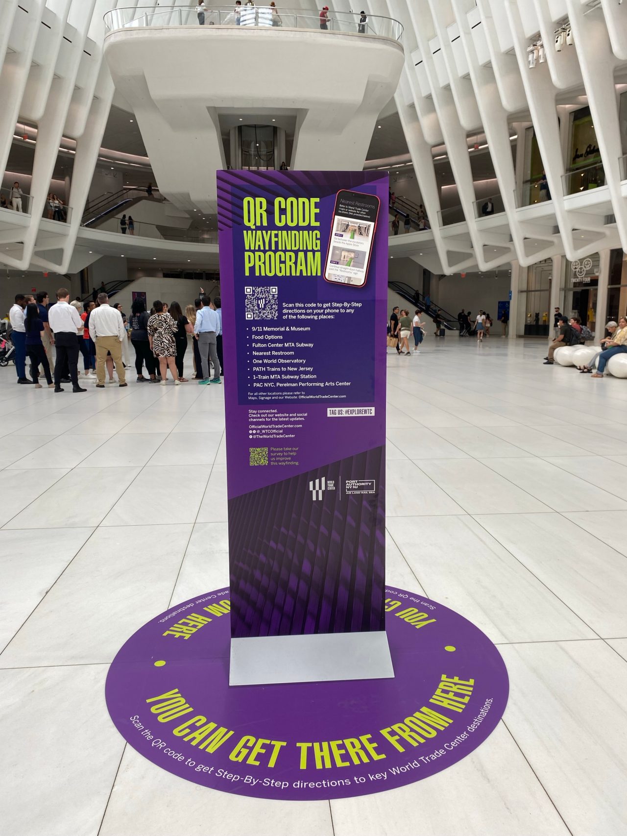 oculus floor with sign
